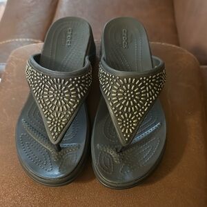 CROCS Black Sandals Comfortable Casual Footwear
